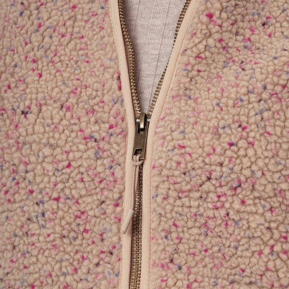 Damen Teddyjacke mit Reißverschluss