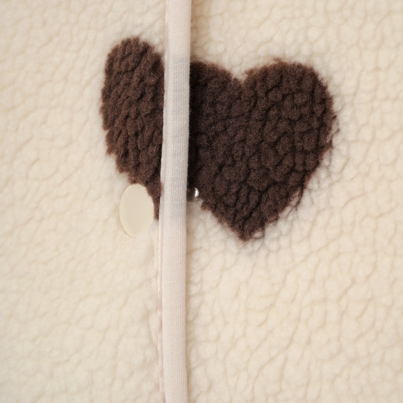 Damen Teddyweste mit Knopfleiste