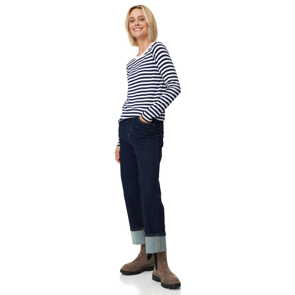 Damen Langarmshirt im Streifen-Look