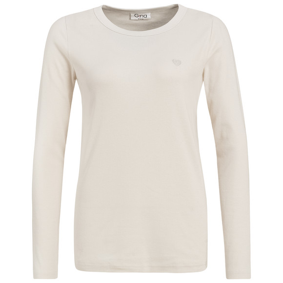 Damen Langarmshirt aus Feinripp