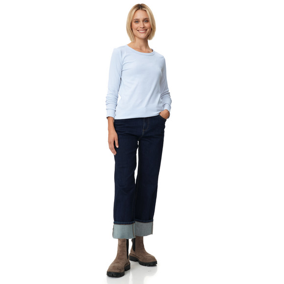Damen Langarmshirt aus Feinripp