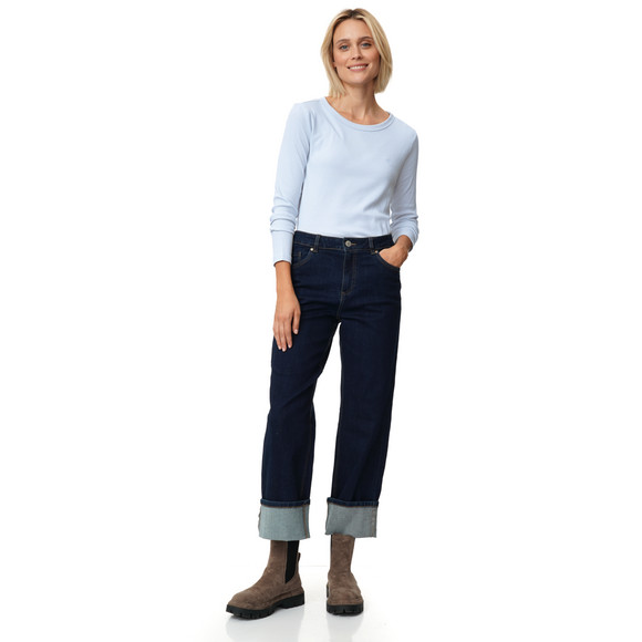 Damen Langarmshirt aus Feinripp