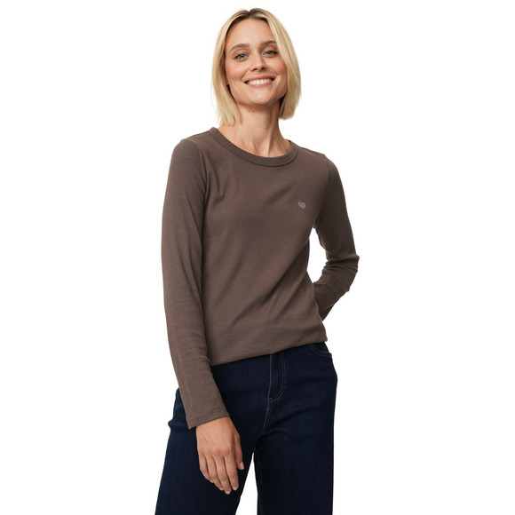 Damen Langarmshirt aus Feinripp