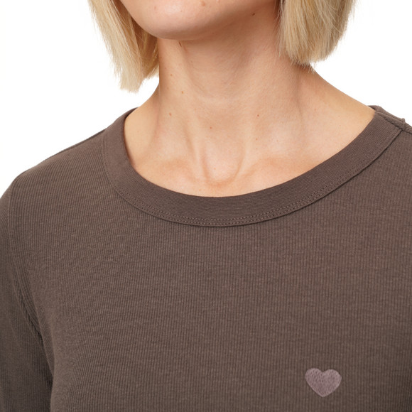 Damen Langarmshirt aus Feinripp