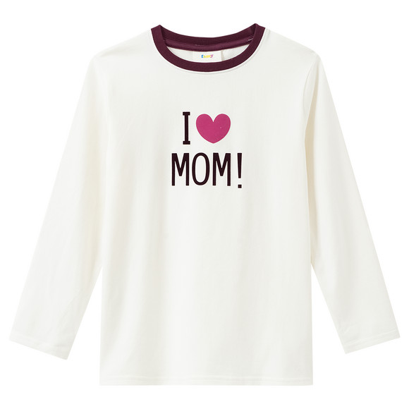 Kinder Langarmshirt mit Flock-Print