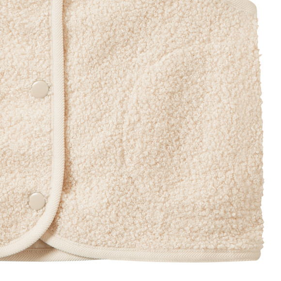Teddy-gilet voor meisjes met knoopsluiting
