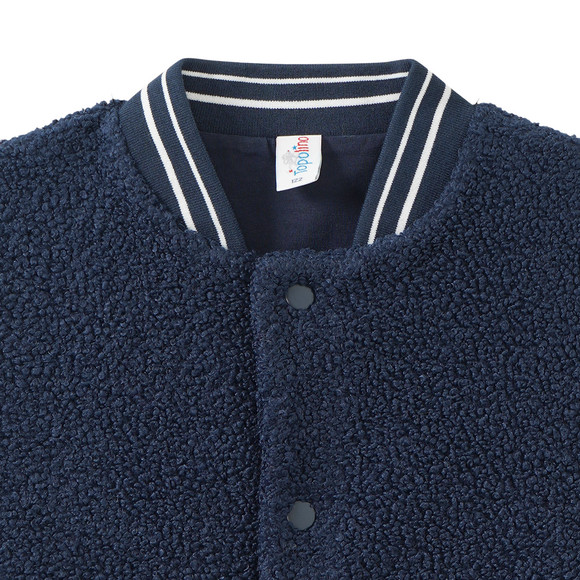 Jungen Teddyweste mit Knopfleiste
