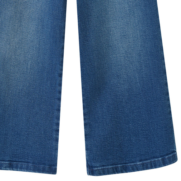Mädchen Wide-Leg-Jeans mit Knopf