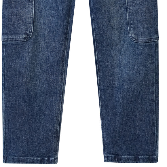 Jungen Pull-on-Jeans mit Cargotaschen