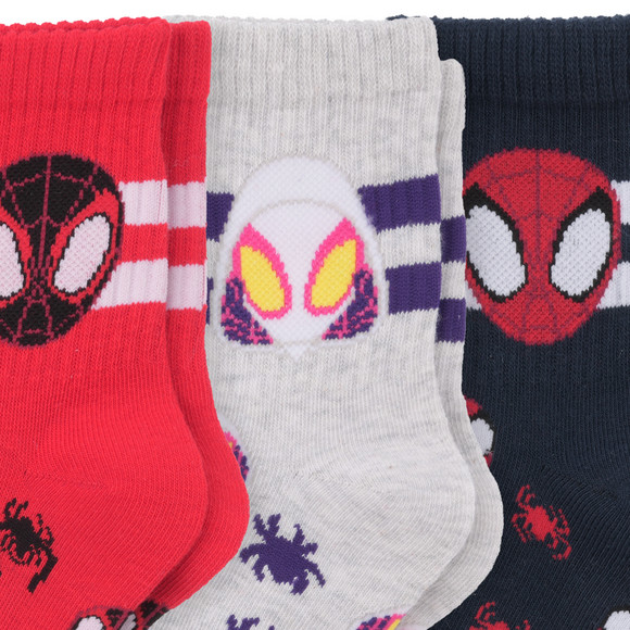 3 Paar Spider-Man Socken mit Bio-Baumwolle