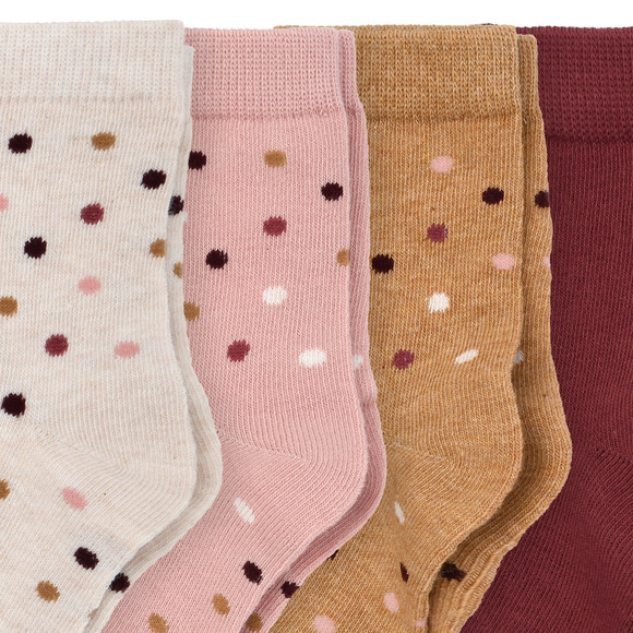 5 Paar Mädchen Socken mit Punkten