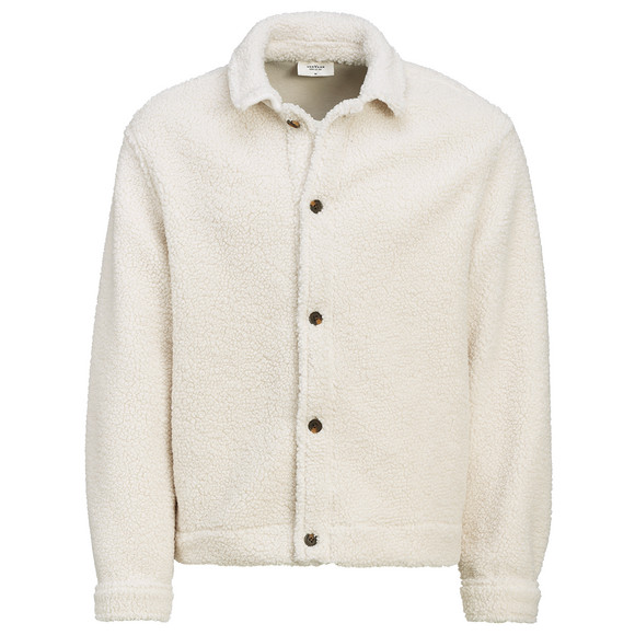 Heren-teddyjasje met knoopsluiting