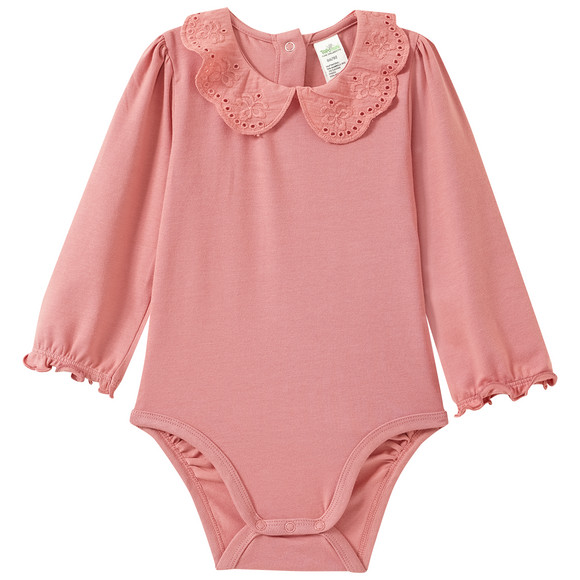 Baby Langarmbody mit Bubikragen