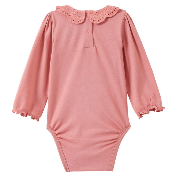 Baby Langarmbody mit Bubikragen