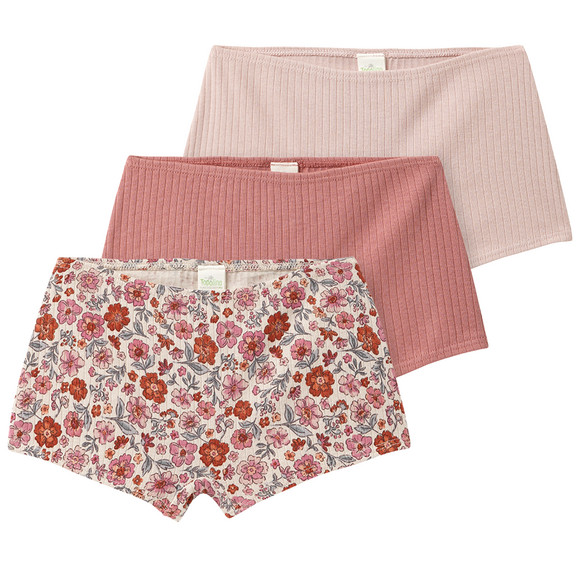 3 Mädchen Pantys mit Rippstruktur