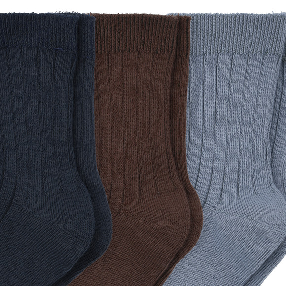 3 Paar Jungen Socken mit Rippstruktur