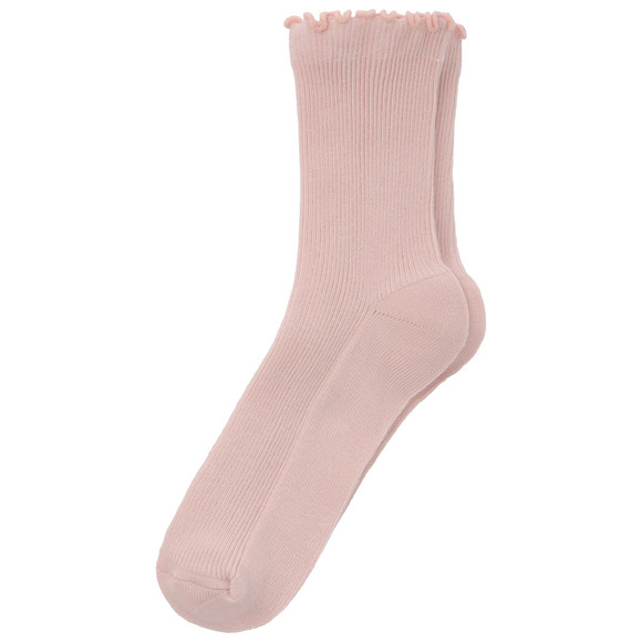 3 Paar Mädchen Socken mit feiner Rippstruktur