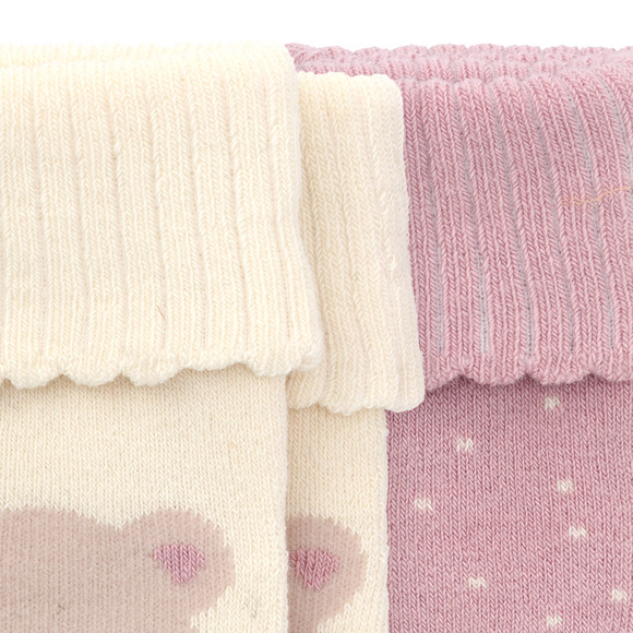 2 Paar Newborn Socken mit Umschlagbündchen