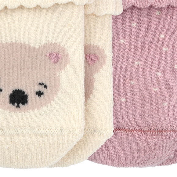 2 Paar Newborn Socken mit Umschlagbündchen