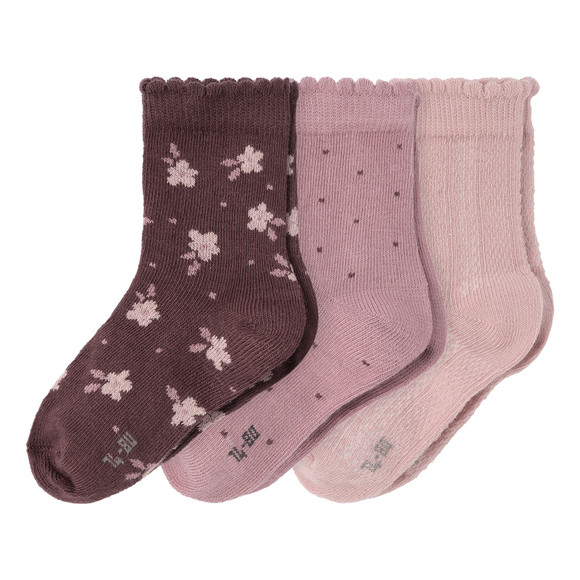 3 Paar Baby Socken im Muster-Mix