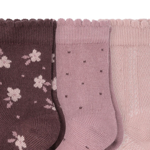 3 Paar Baby Socken im Muster-Mix