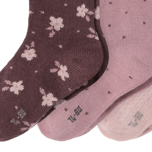 3 Paar Baby Socken im Muster-Mix
