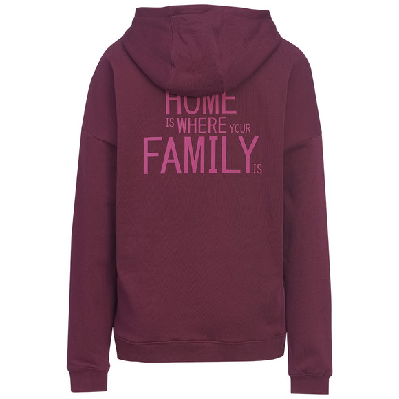 Damen Hoodie mit Flock-Print