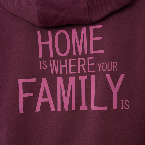 Damen Hoodie mit Flock-Print