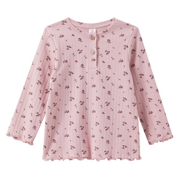 Baby Langarmshirt mit Blümchen-Print