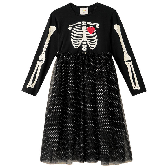 Mädchen Halloween-Kleid mit Tüll