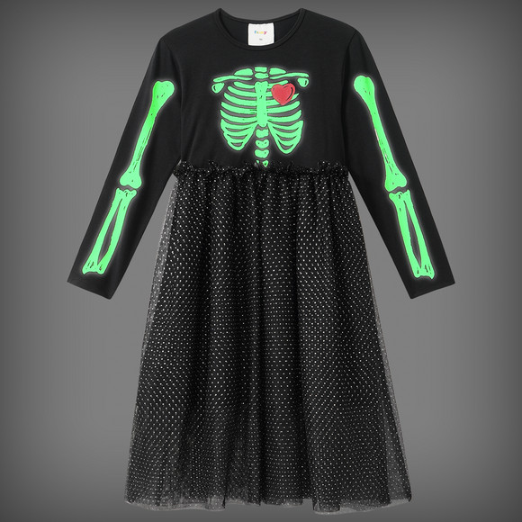 Mädchen Halloween-Kleid mit Tüll