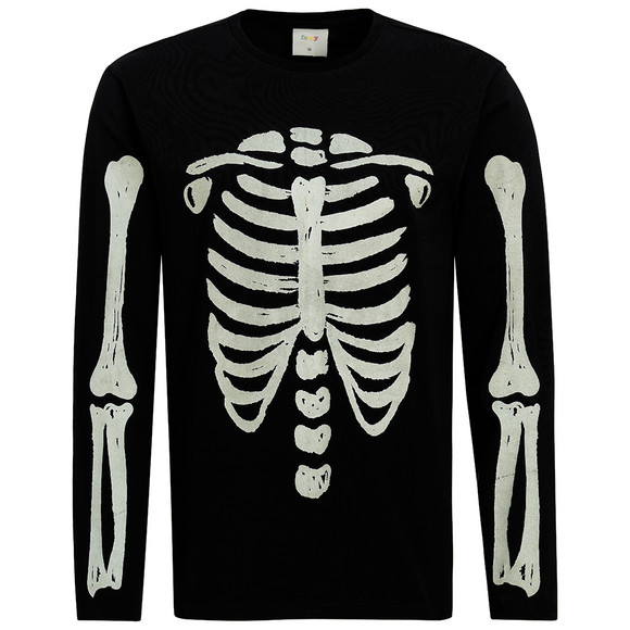 Herren Langarmshirt mit Halloween-Print