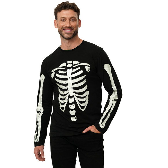 Herren Langarmshirt mit Halloween-Print