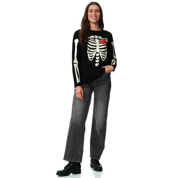 Damen Langarmshirt in Halloween-Design