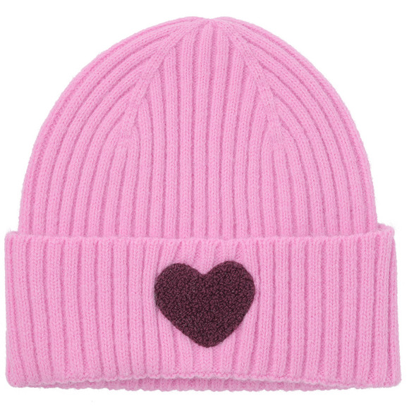 Mädchen Strickmütze mit Applikation