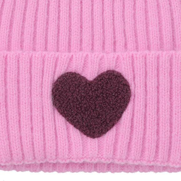 Mädchen Strickmütze mit Applikation