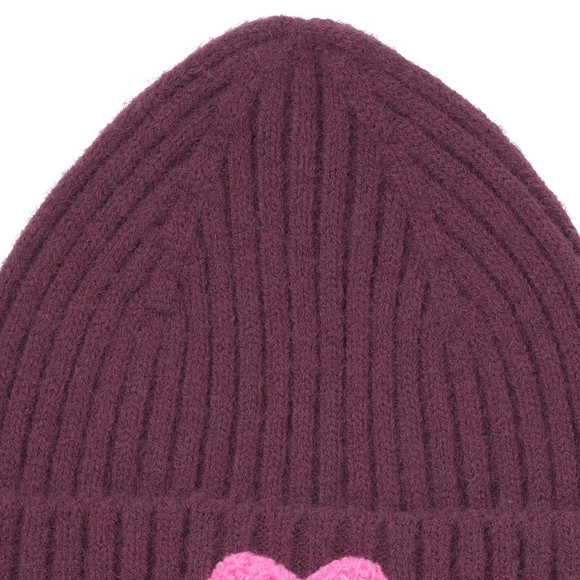 Mädchen Strickmütze mit Applikation