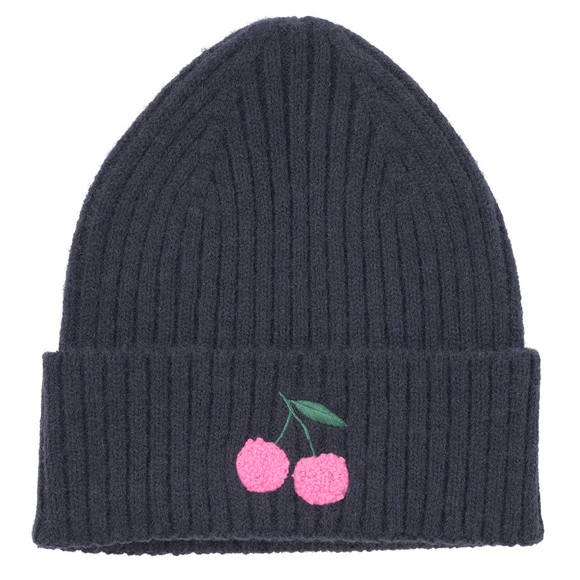 Mädchen Strickmütze mit Applikation