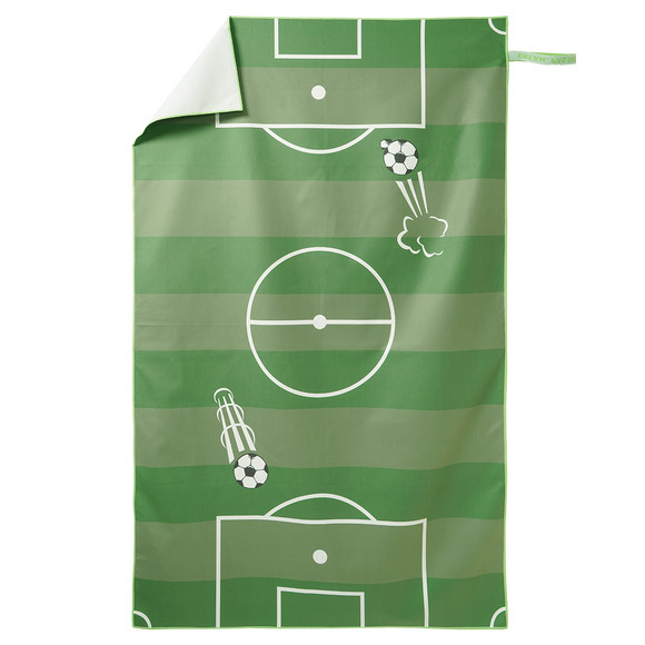 Kleines Sport-Handtuch mit Fußball-Motiv