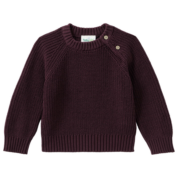 Baby Strickpullover mit Rippstruktur