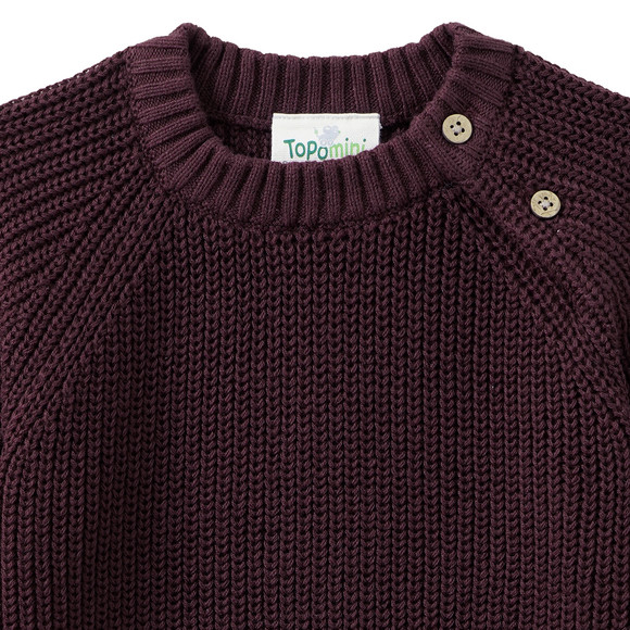 Baby Strickpullover mit Rippstruktur