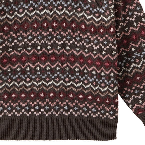 Baby Strickpullover mit Norwegermuster