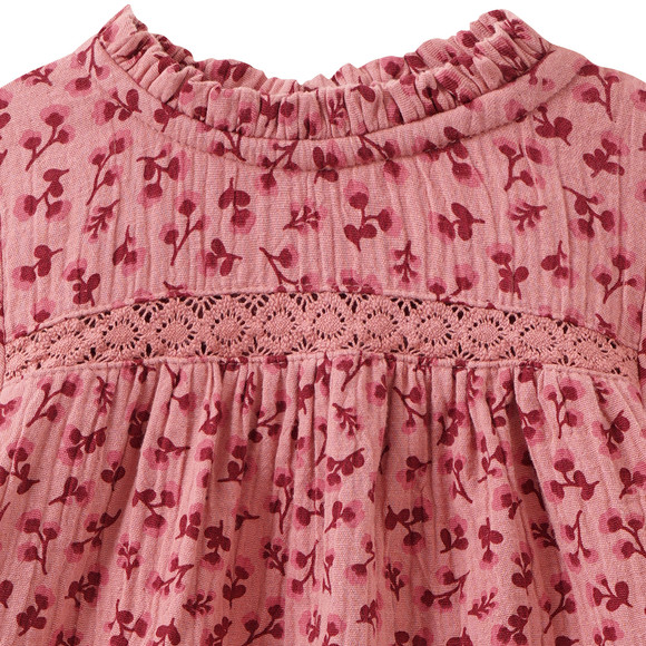 Baby Musselin-Bluse mit Blümchen