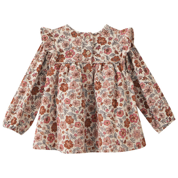 Baby Musselin-Bluse mit Blümchen