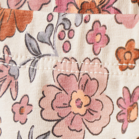 2 Baby Leggings mit Blümchen