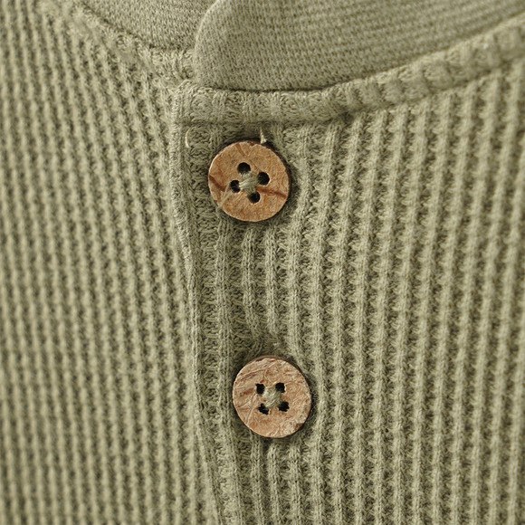 2 Baby Langarmshirts aus Waffel-Piqué