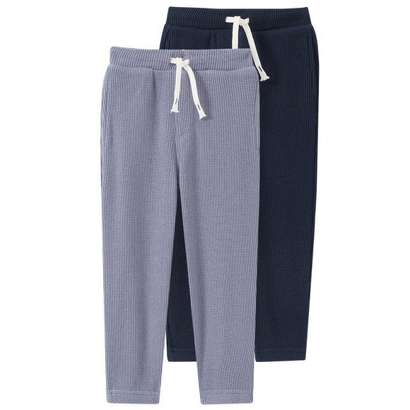 2 Baby Jogginghosen aus Waffel-Piqué