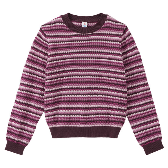 Mädchen Strickpullover mit Allover-Muster