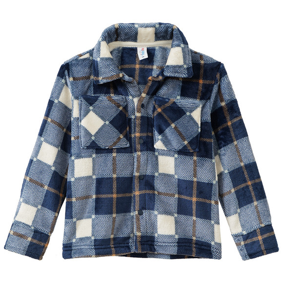 Jungen Fleecehemd im Karop-Look