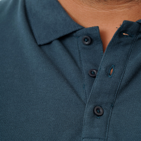 Herenpoloshirt met piqué-structuur